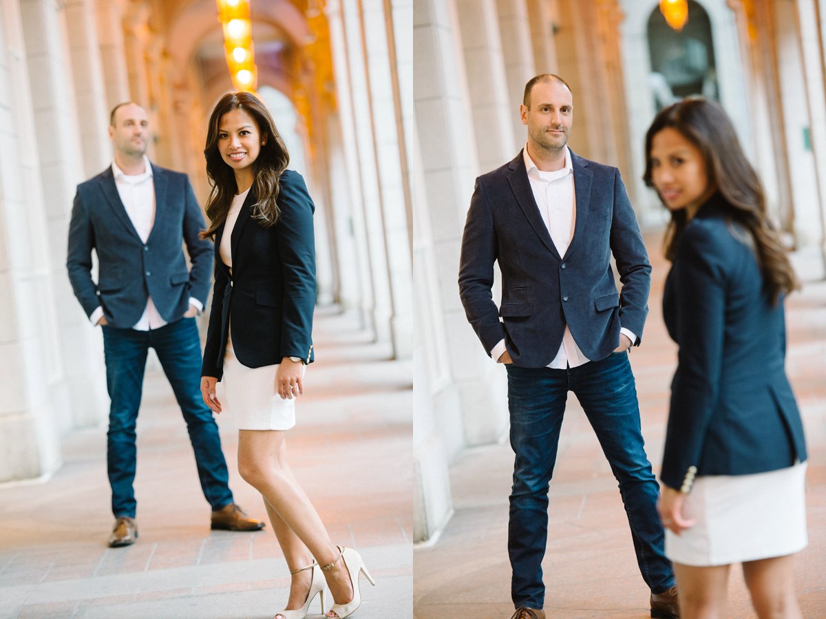 downtown toronto engagement session
