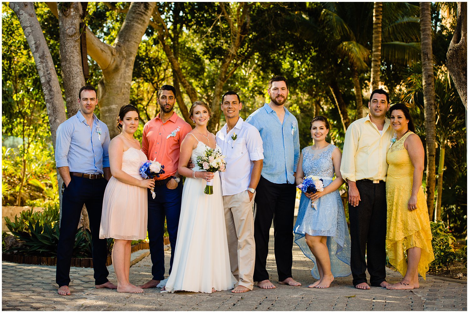 Destination Wedding Photos at Sandos Playacar in Mexico